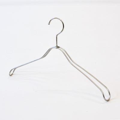 SALE商品スチール製湾曲ハンガー：ニッケルサテンメッキ