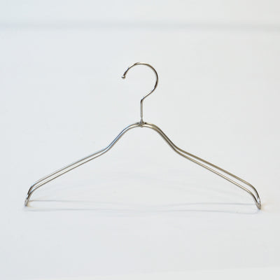SALE商品スチール製湾曲ハンガー：ニッケルサテンメッキ
