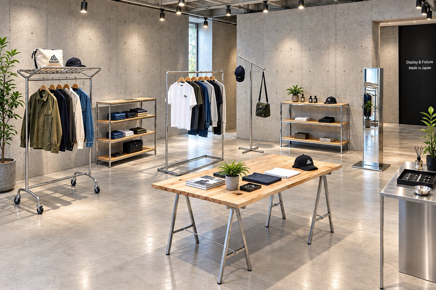 業務用・家庭用ハンガー・店舗用ディスプレイ・什器・ハンガーラックの